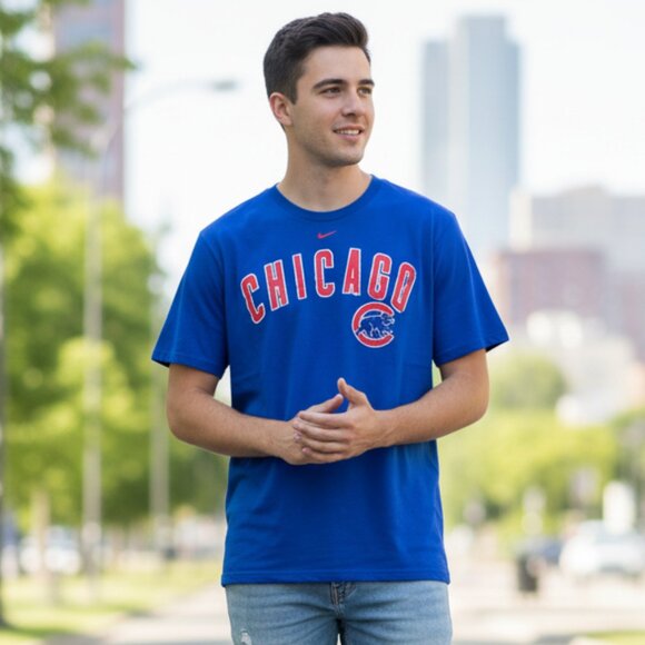 NHL Blue Chicago Bears Shirt - Picture 1 of 1